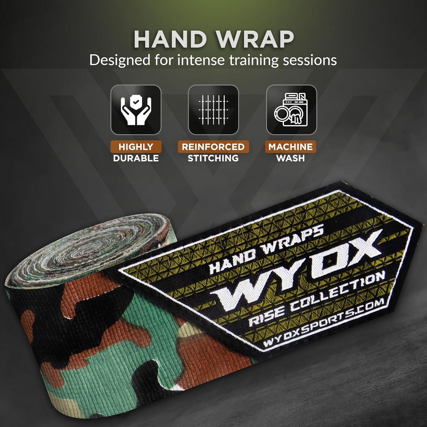 Gel Boxing Hand Wraps for Men Women – Elasticated Padded Long Wrist Straps Cotton & Nylon Blend for Muay Thai MMA, Kickboxing, BJJ Combat Sports Training