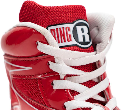 Undefeated Boxing Shoes, Synthetic Leather Shoes for Men and Women, Lightweight, High-Top Ankle Shoes for Boxing, Workout, Training, and Competition, Available in Different Sizes (2-13)