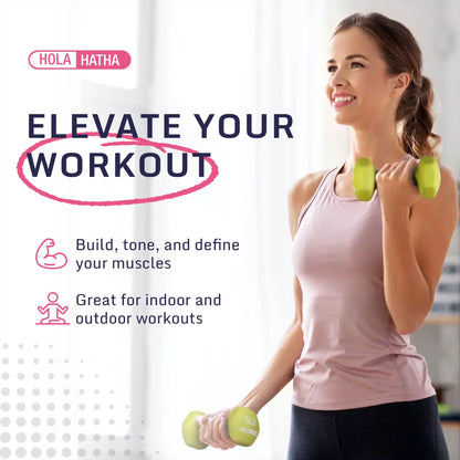 Elevate Your Workouts with the 2, 3, & 5 LB Neoprene Dumbbell Free Weight Set with Rack in Vibrant Red and Blue