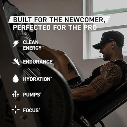 Pre Sport Pre Workout Powder Glacier Grape Creatine Monohydrate Micronized Powder Bundle, Energy & Muscle Recovery Supplement Pack, 20 Servings Pre-Workout + 100 Servings Creatin