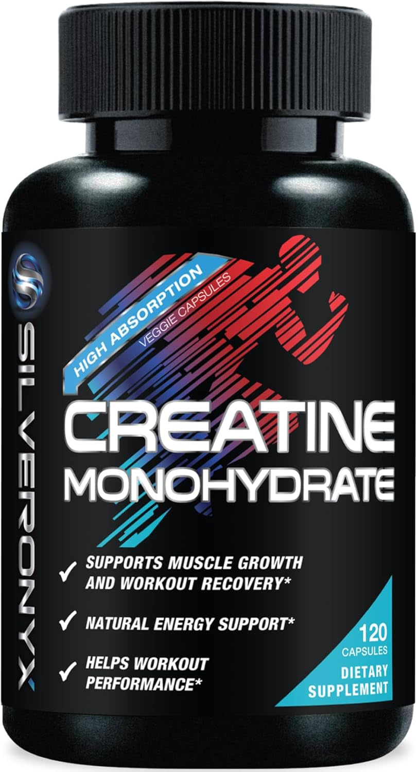 Creatine Monohydrate 3000Mg per Serving - 3X Strength Micronized Creatine Powder - Supports Lean Muscle, Strength, Energy, & Endurance - All Natural Supplement, Non-Gmo, Bottled in USA - 120 Capsules