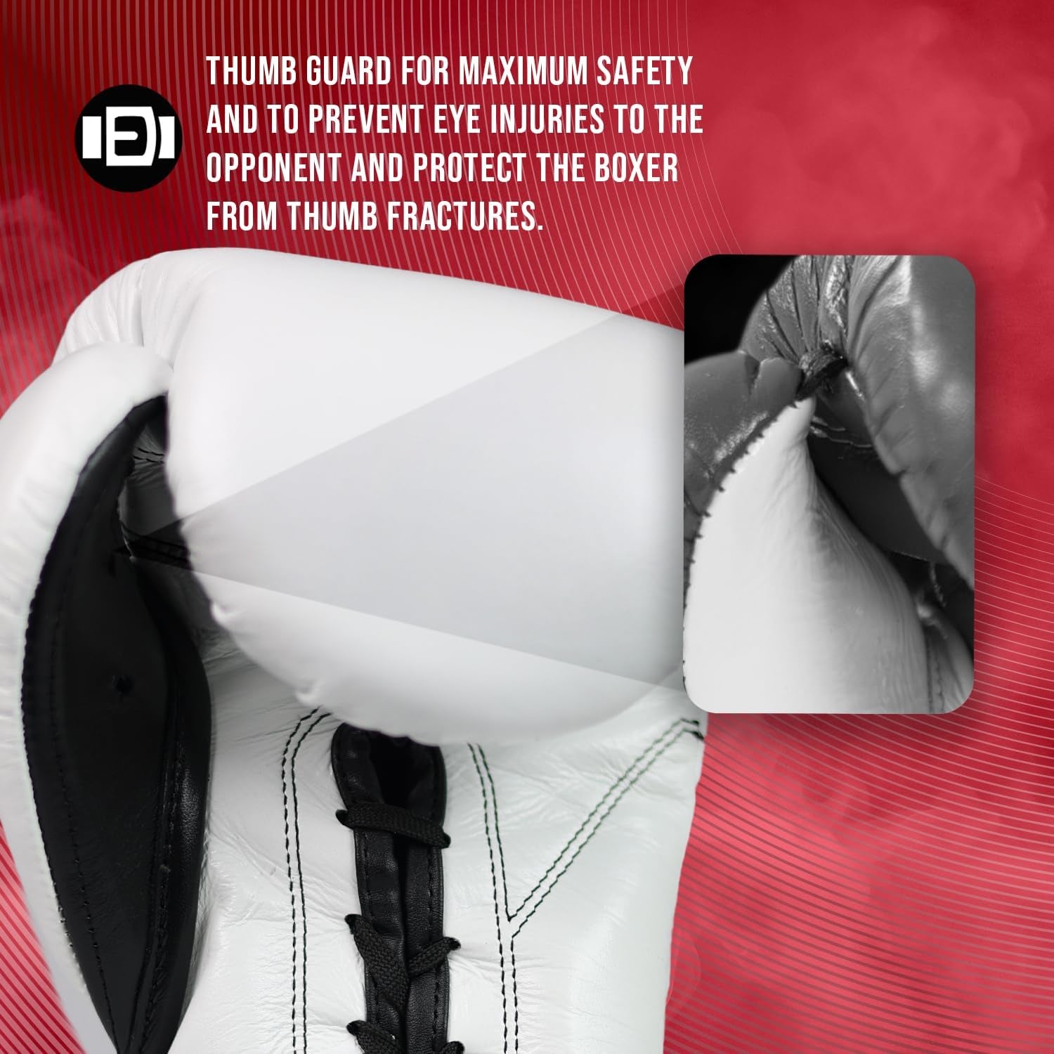 Traditional Professional-Grade Boxing Gloves with Laces for Training, Sparring and Heavy Punching Bags for Men and Women, MMA, Kickboxing, Muay Thai