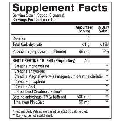 Unleash Your Strength with Best Creatine - Premium Creatine Monohydrate with Himalayan Salt for Enhanced Pump, Endurance, and Muscle Growth - Delicious Snow Cone Flavor - 50 Servings in Every 10.58 oz Container