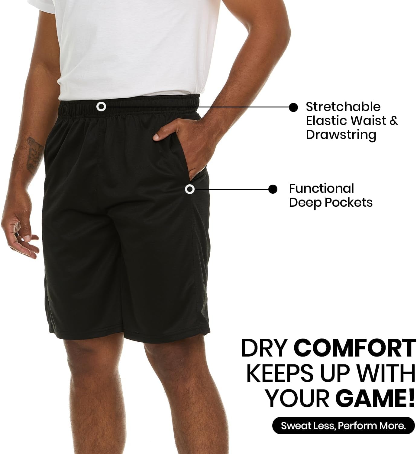 Elevate Your Game with Our Men’s 4-Pack Quick-Dry Athletic Shorts – Perfect for Basketball, Gym, and Workouts!